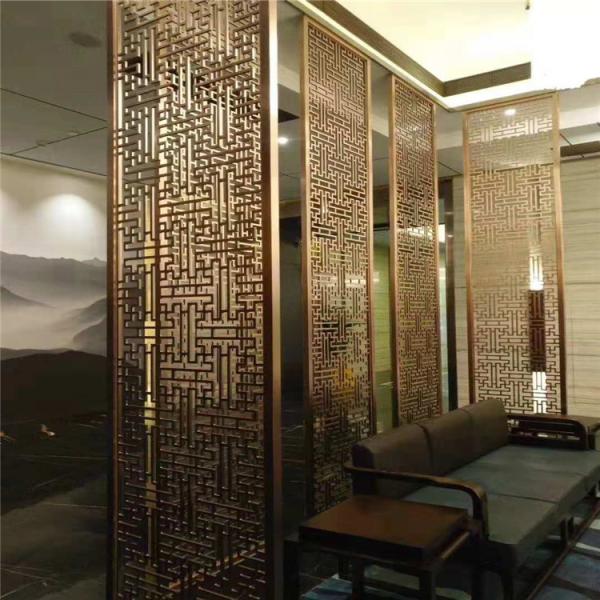 Cooper Metal Laser Cut Panels Color stainless steel screens For Column Cover