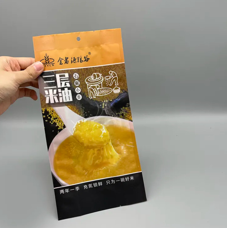 Custom Back Seal Pouch Clear Side Gusset Quad Seal Stand Up Food Nut Snack Candy Eight Side Seal Transparent Plastic Bag