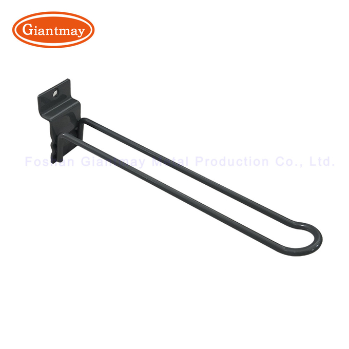 Supermarket Slatwall Display Hook Double Euro Slat Wall Accessories