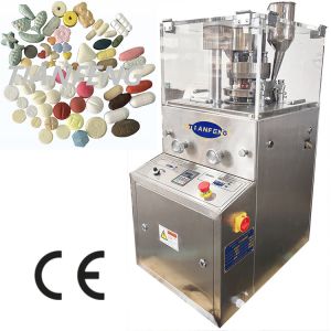 China Tablet Thickness 2-6mm Pill Tablet Press Machine 12600pcs Capacity Max Filling Depth 15mm on sale