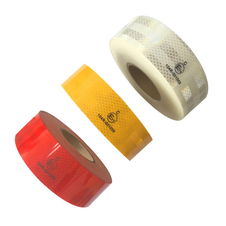 Conspicuity Red Yellow White ECE 104R Reflective Tape For Trailer Truck