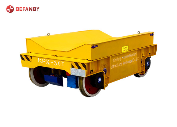 Industrial Battery Rail Trolley For Pipe Transfer