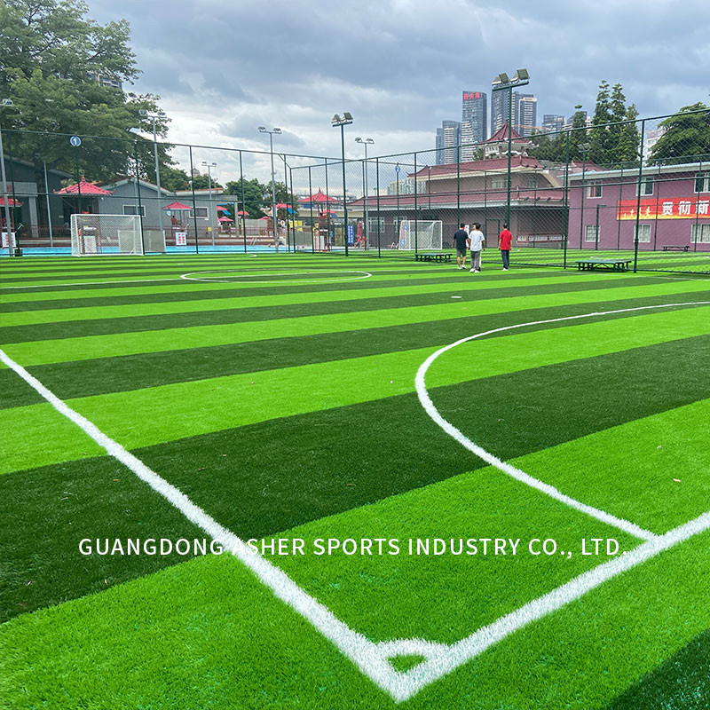 Landscaping Artificial Football Pitches 12000 Dtex Artificial Grass Sports Field