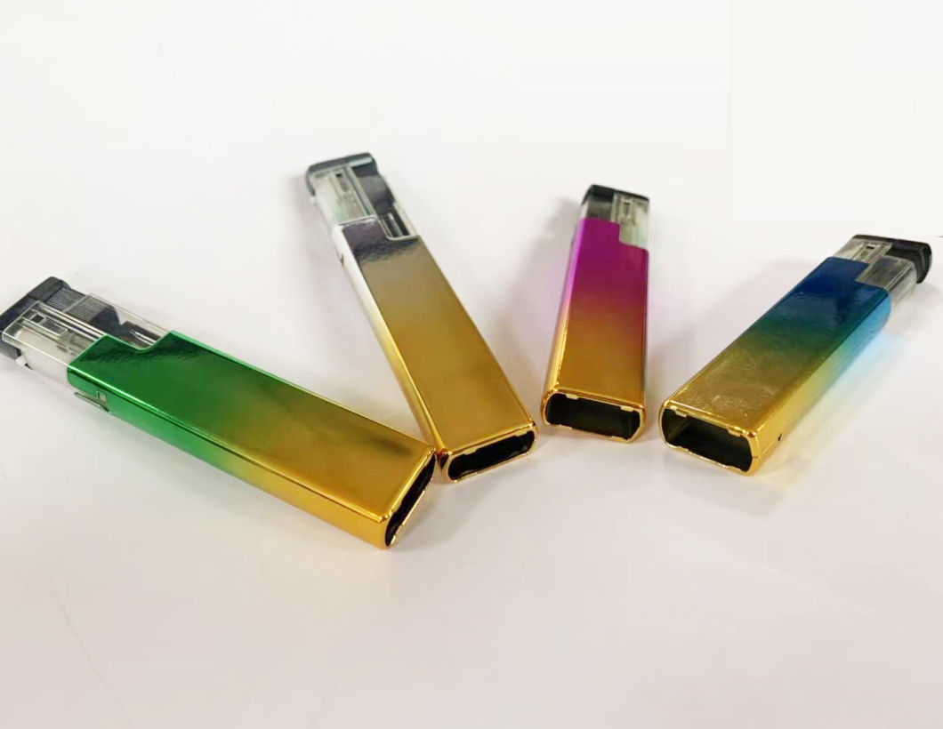 New Design Plastic Windproof Refillable Smoking Lighter with Custom Logo Gas Lighters