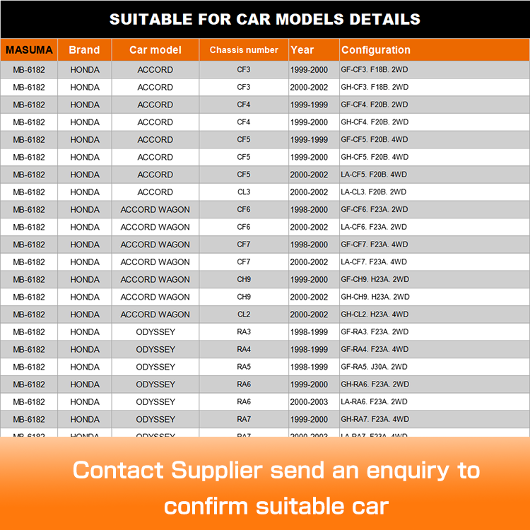 Car Fitment HONDA ACCORD III CA Ball Joint 04510-S84-000 51210-S0A-010 51215-S0A-010