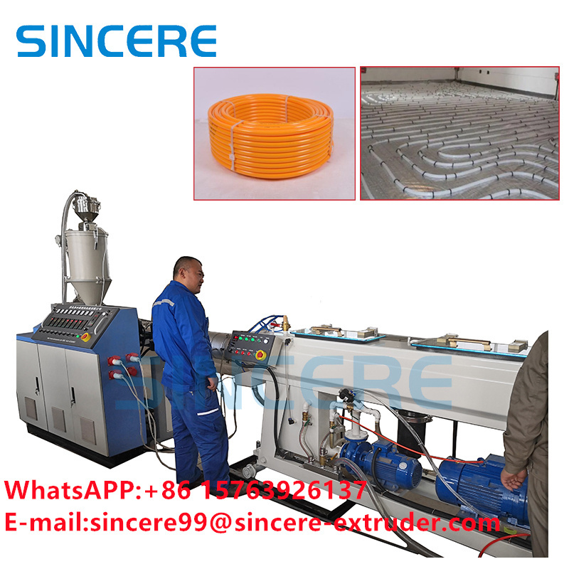 PERT Floor Heating Plastic Pipe Extrusion Line Corrugated Tube Machine