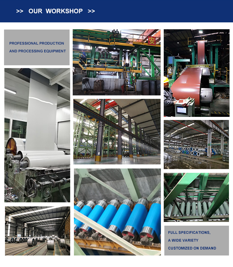 PE HDP SMP PVDF 1500mm PPGI Coil Color Coated Steel Coil Pre Coated Galvanized Steel Coil with GS Standard Type of Paint