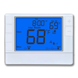  Coiiwsei White Backlight Non Programmable Thermostat for OEM/ODM and 2 Heat/1 Cool Stages Manufactures