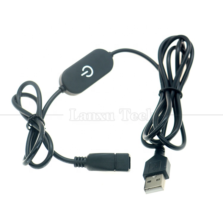 5v Stepless Up Down Touch Controller Dimmer 1m Male to Female USB on off Switch Cable for Led Strip Bar Lamp