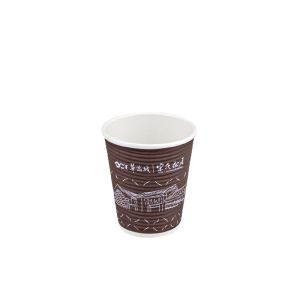 China Compostable Double Wall Coffee Cups Disposable 12oz For Beverage on sale