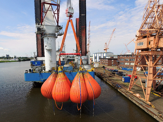Heavy Duty Crane Load Test Water Bags 1T - 150T Capacity Parachute Shape