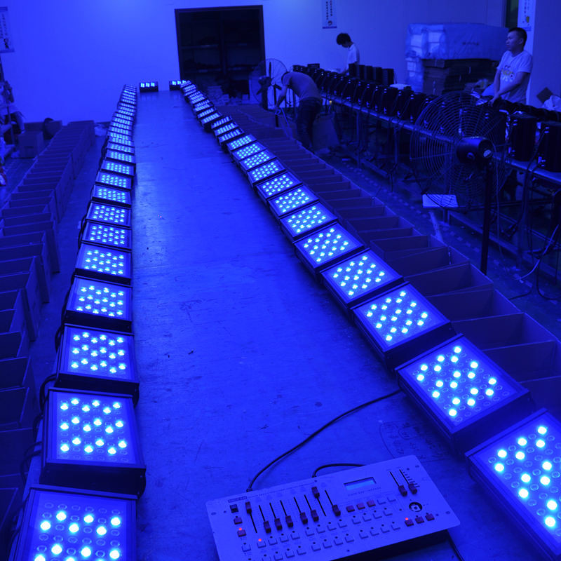 High Quality CE RoHs Listed 54x3W RGBW DMX LED Wall Washer Light Outdoor