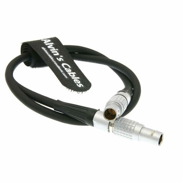 2 Pin Male To 2 Pin Male Camera Black Power Cable For Teradek Bond ARRI Alexa