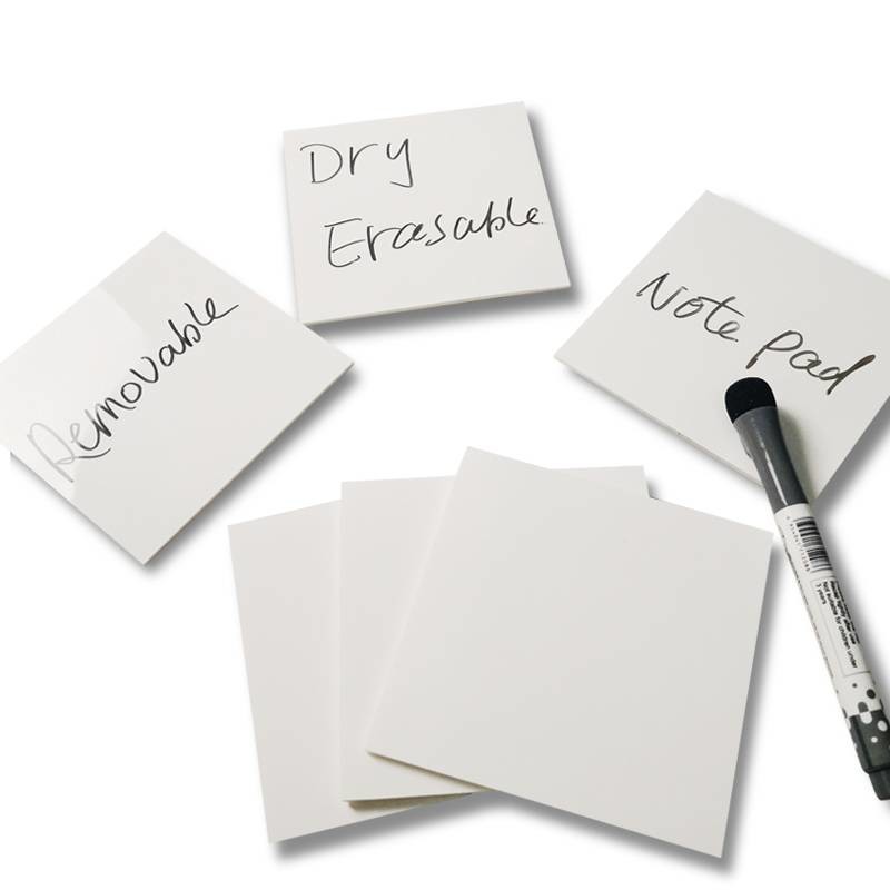 Soft Whiteboard Reusable Calendar Planner Dry Erase Sticky Notes 10x10cm