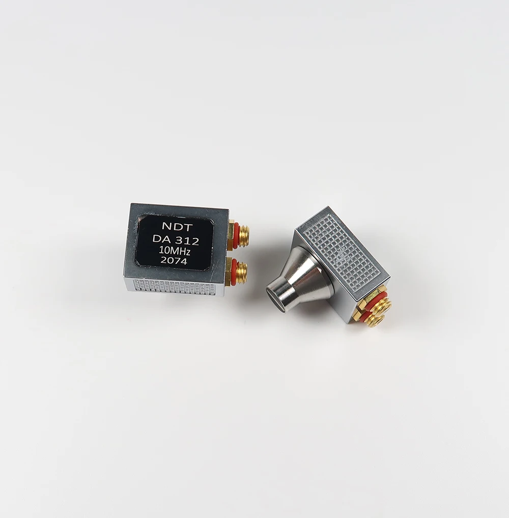 Ultrasonic Transducer For DMS GO GE DA312 Compatible 10Mhz UT Probe Cable Ultrasonic Thickness Gauge