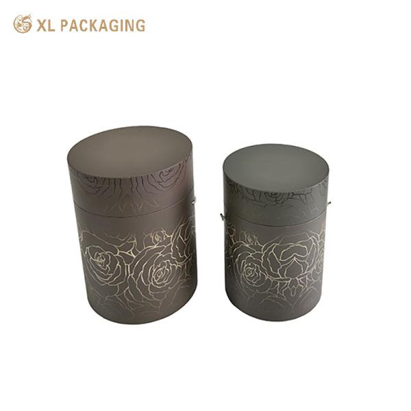 Portable Cylindrical Paper Packaging Tubes Recyclable Cardboard Canister