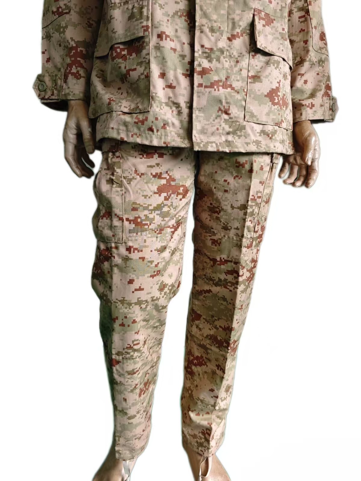 Tactical BDU Camouflage Combat Uniform Military-Grade 65% Polyester / 35% Cotton Blend