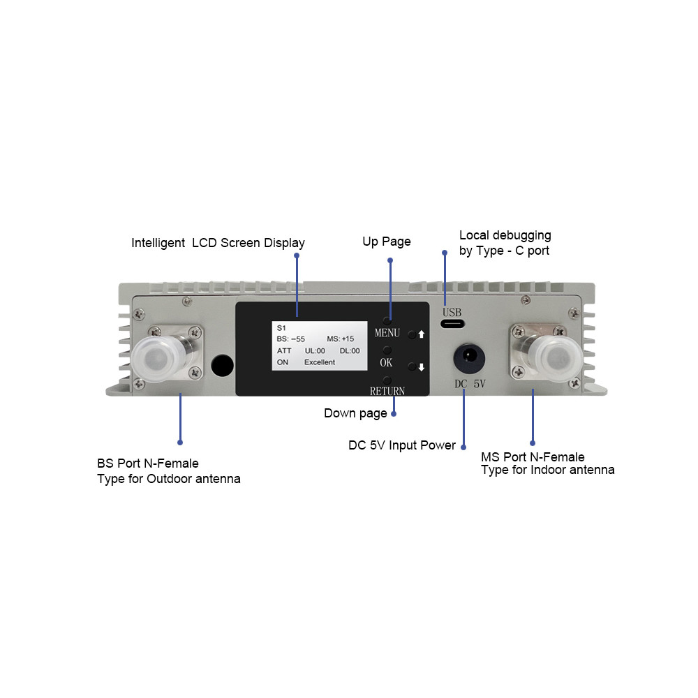Light weight Digital Band Selective Repeater Booster For WCDMA 2G 3G 2100MHz