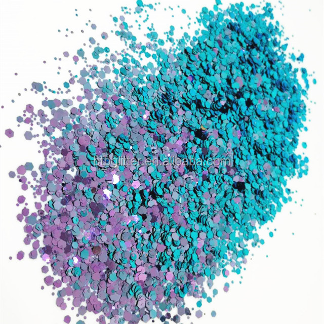 Artificial Chameleon Glitter Powder for Nail Art Make up Craft and Newly Polyester