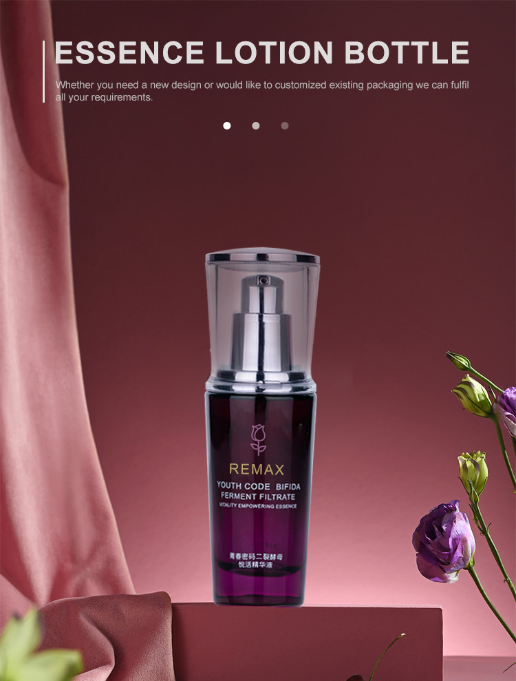 30ml Empty Foundation Bottle Anti Aging Facial Cream With Silver Lotion Pump