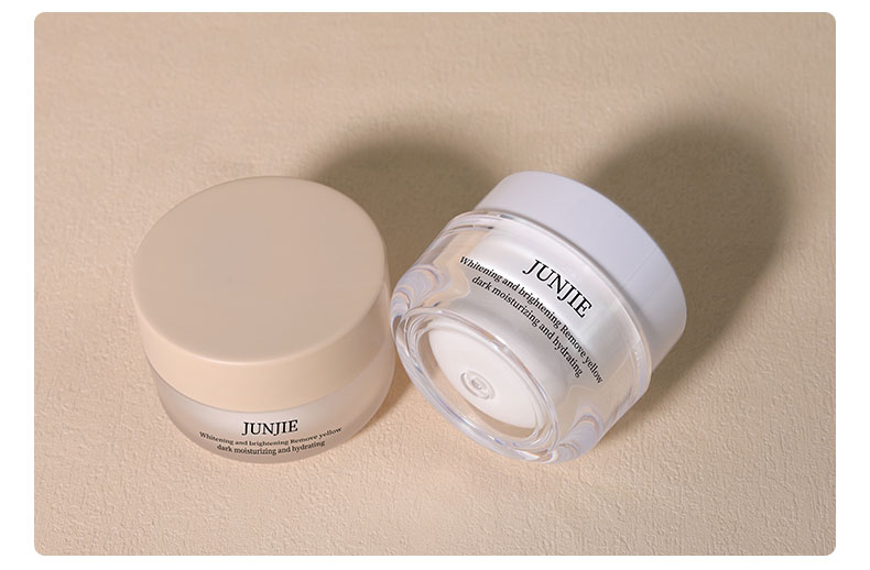 Customize Screw Top Lids 50g Empty Cosmetics Cream Jar for Sunscreen Cream and Luxury Face Body Cream Packaging