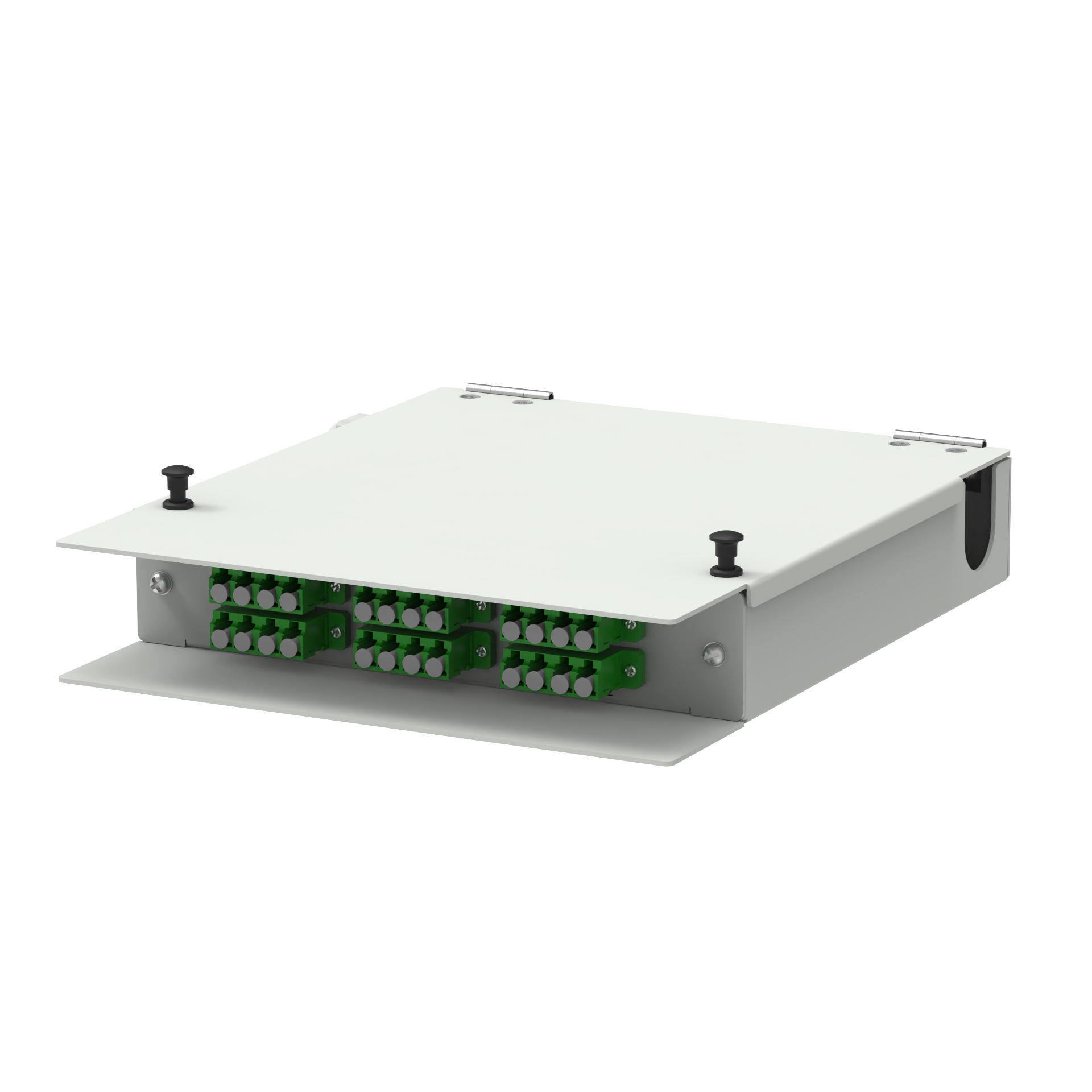 12 Cores LC APC Type Fiber Optic Terminal Box for FTTH Applications as Distribution Box