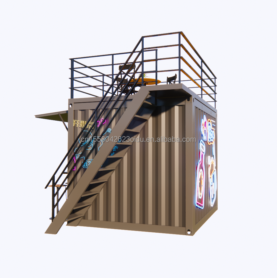 Modern Design Supermarket Mobile Container Coffee Bar Houses 10ft Mini Popup Shop