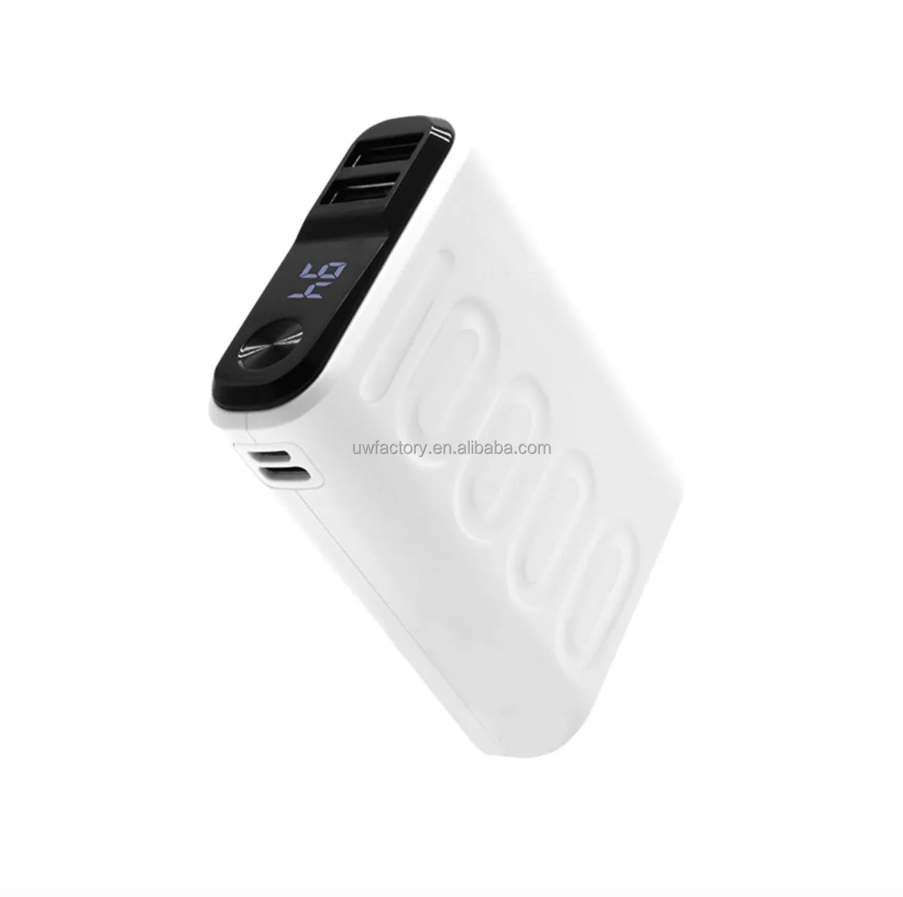 Mini Power Bank 10000mAh 20000mAh PD18W Fast Charging LCD Display with Wireless Output and PVC Material