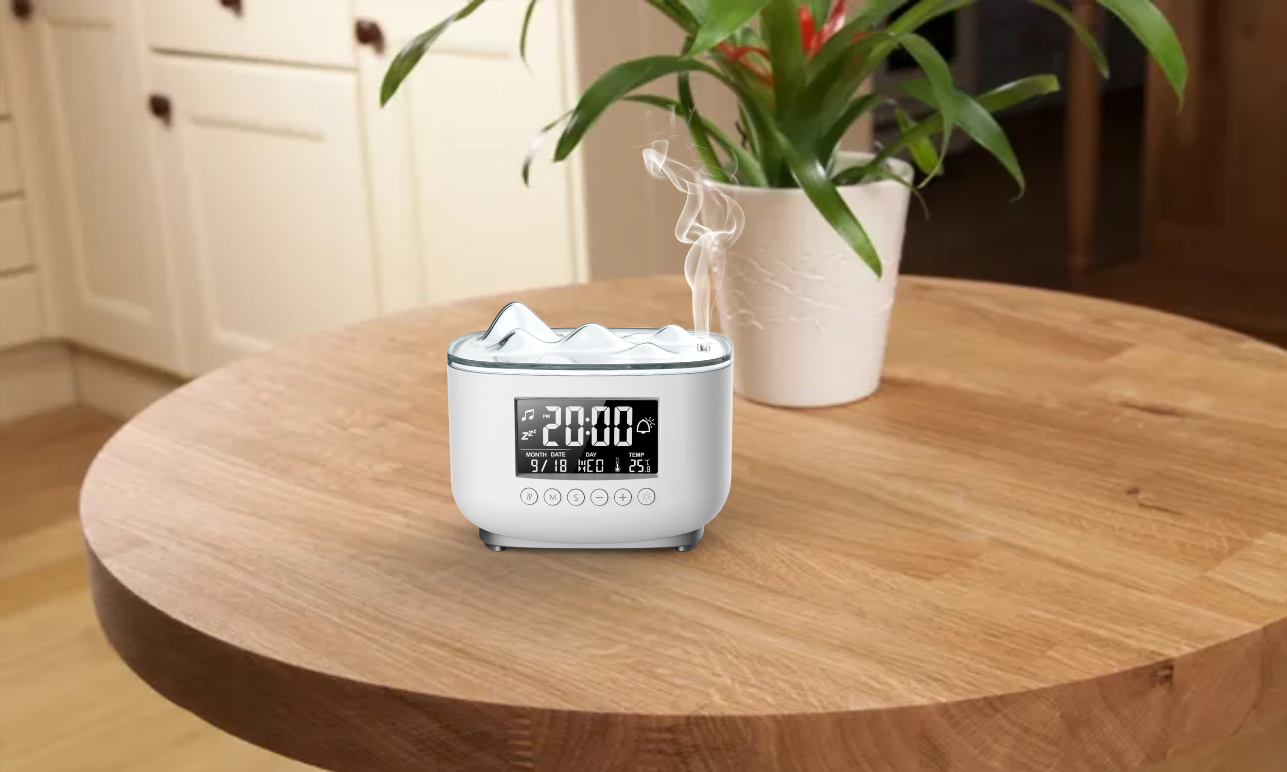 Iceberg LED Clock Alarm Design Aroma Diffuser Manufacturer-Design And Develop--Cost Solution Provider