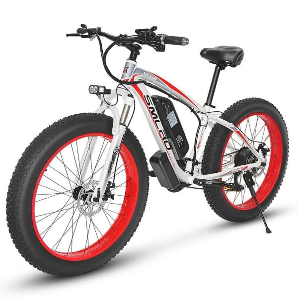 1000W Motor 16AH Lithium Battery Electric Bike SMLRO XDC600 26x4.0 inch Fat Tire