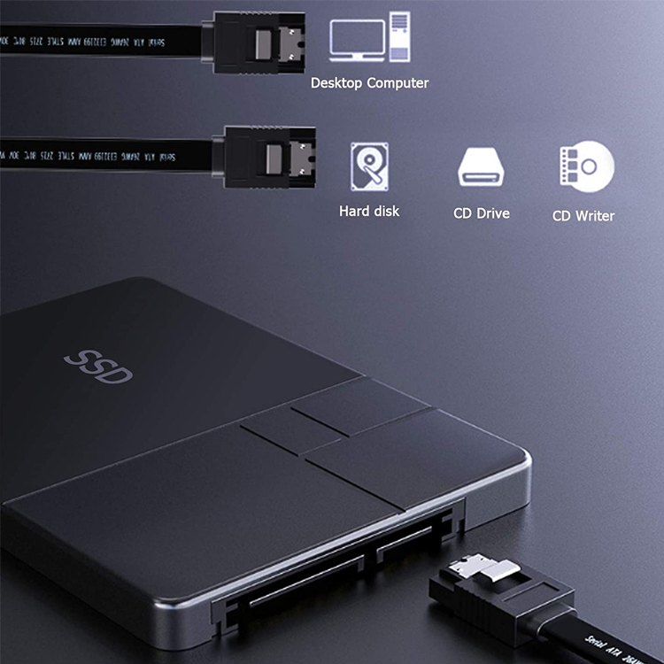 High Speed 6Gbps 8pin Data Charging Sata III 3.0 Power Extension Cable for Hard Disk HDD SSD