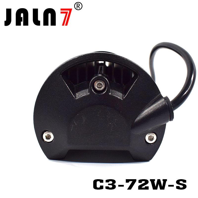 LED Light Bar JALN7 72W 3Rows Spot LED Driving Lamp Super Bright Off Road Lights LED Work Light Boat Jeep