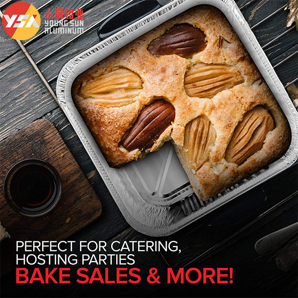 8x8 Pan Bread Square Aluminum Pan Cake Foil Pan 8x8 Inch Baking