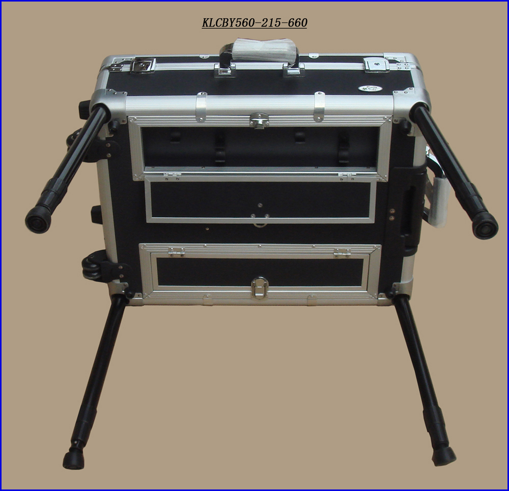 Rolling Makeup Desk Case with Lighted Mirror KLCBY560-215-660