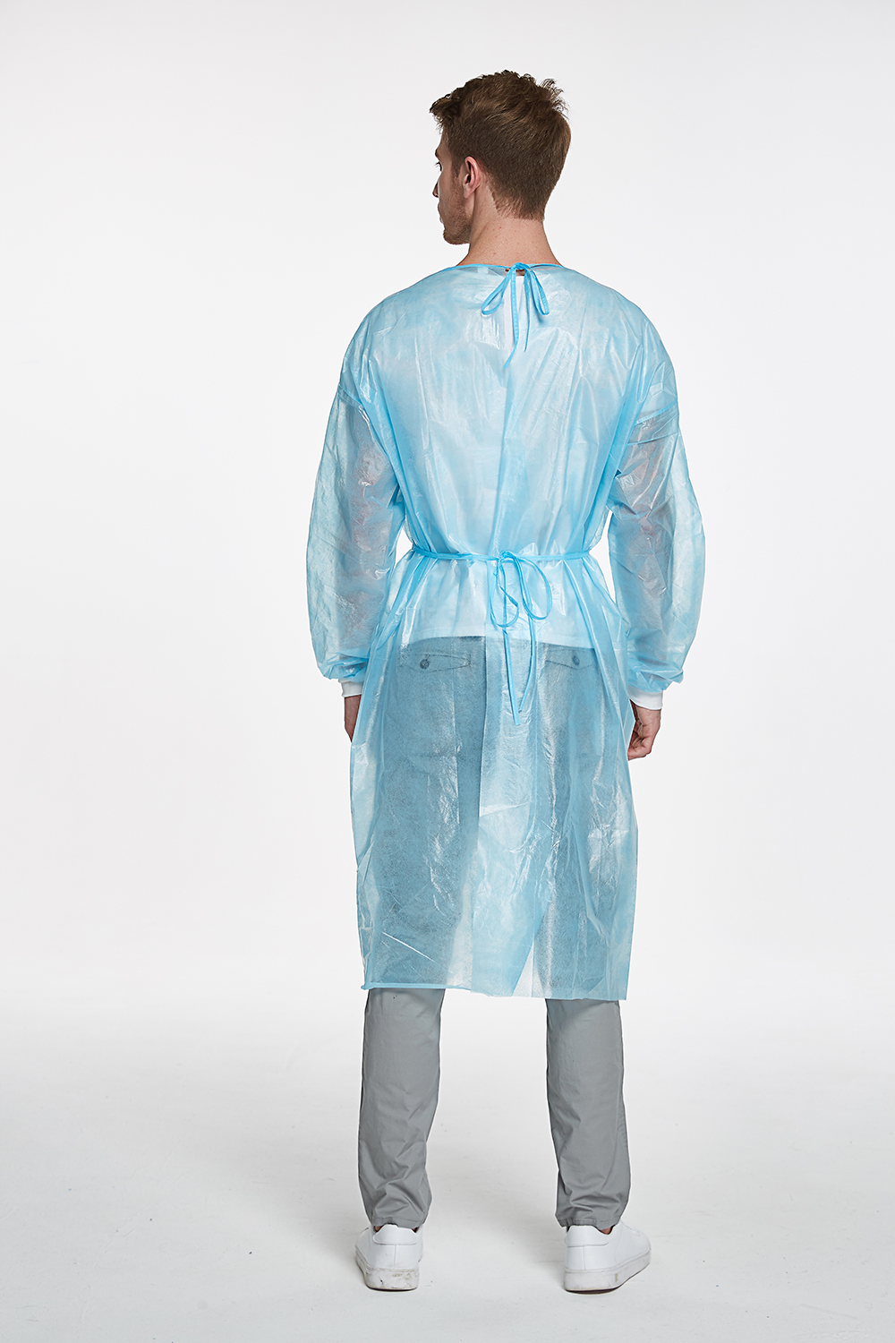 S&J Good Quality Surgical Gown Waterproof Reusable Limited Washable Dental Gowns with Knitted cuffs