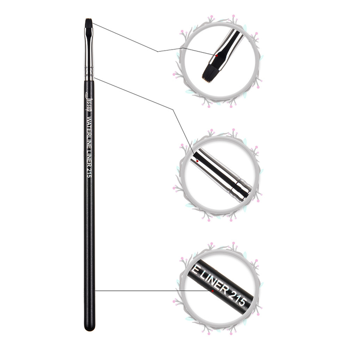 Eyebrow Eyeliner Synthetic Makeup Brushes Set with Wood Handle