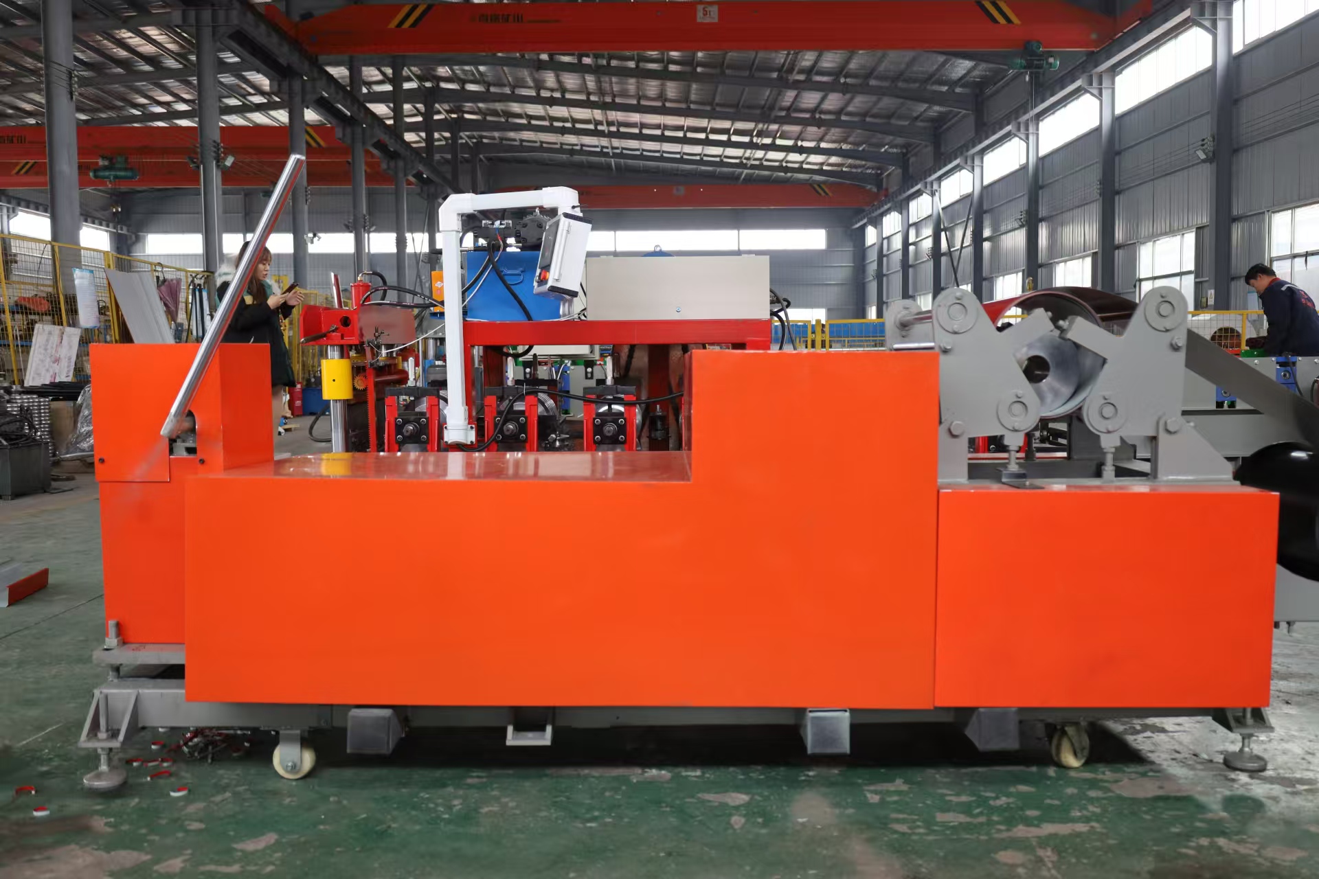 Aluminum Rain Drain Water Gutter Roll Forming Machine For Metal
