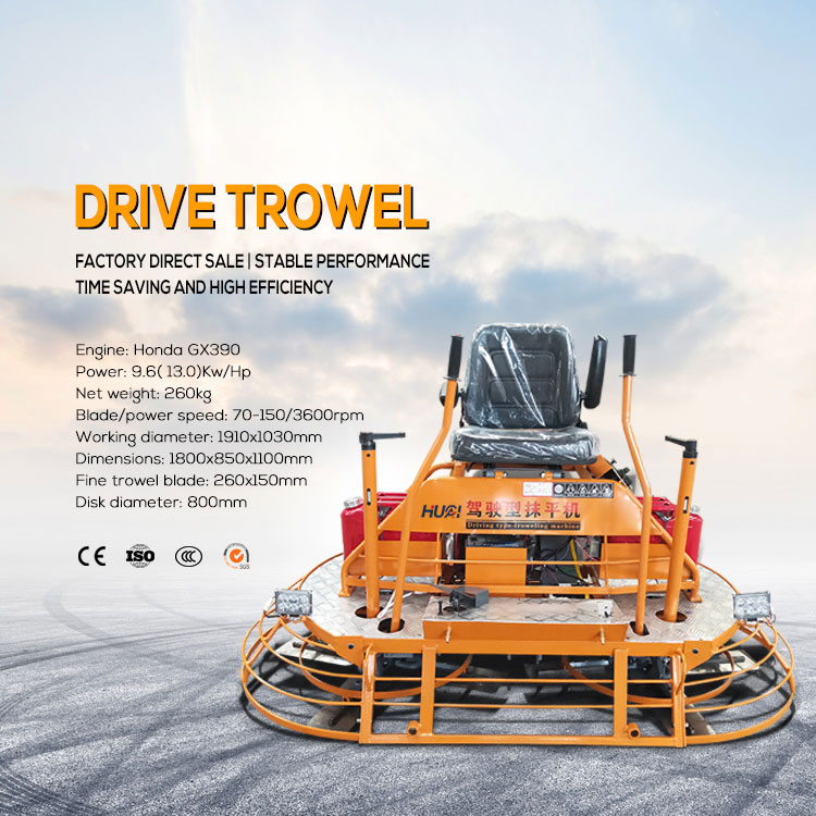 EPA Gasoline 36inch Concrete Finishing Machine Ride On Power Trowel 2019*1040*1250mm