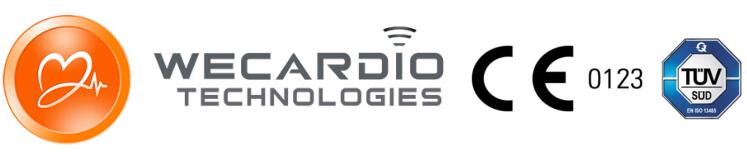 Wireless Bluetooth EKG Telemedicine Device, Android & IOS supported, Single-lead ECG Event Recorder Wecardio