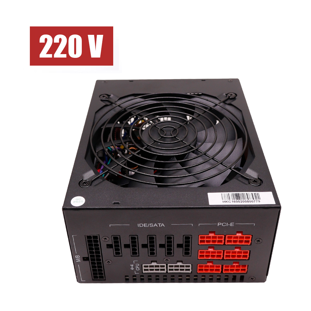 ATX Power Supply Switching Multi-channel Power Supply 2400W PSU Power Supply For 8-12GPU