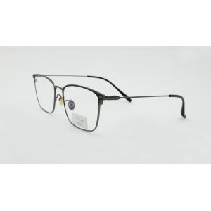 Rectangle Metal Browline Eyeglasses Unisex stainless Frame Full-Rim Stylish