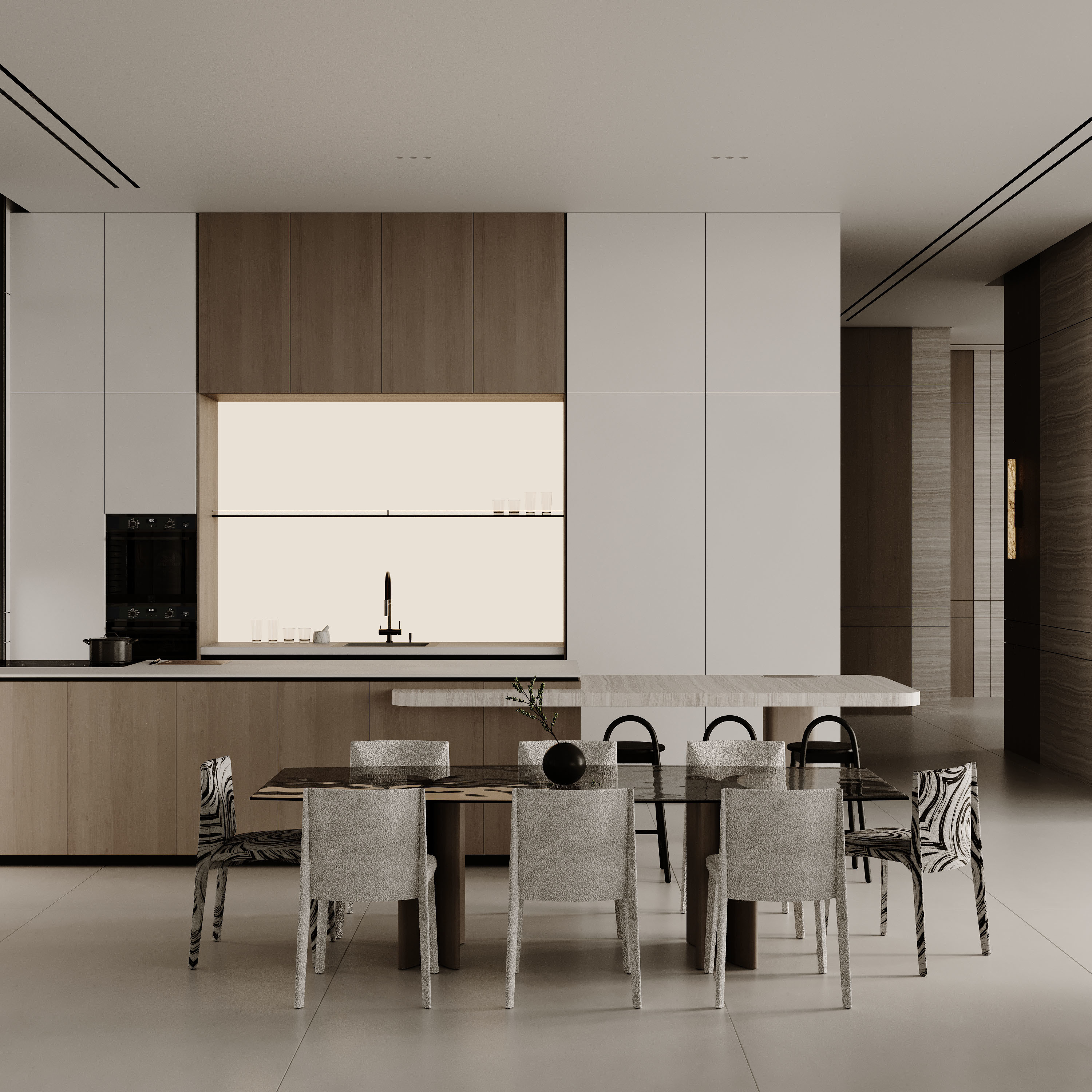 Luxury Island Solid Surface Plywood Storage Full Kitchen Units Set Modern Cabinets Corner Wall Cabinets Kitchens for Home
