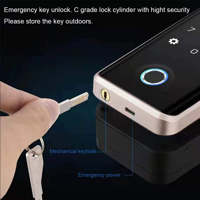 Intelligent G5S Glass Door Lock The Perfect Combination of Technology and Security