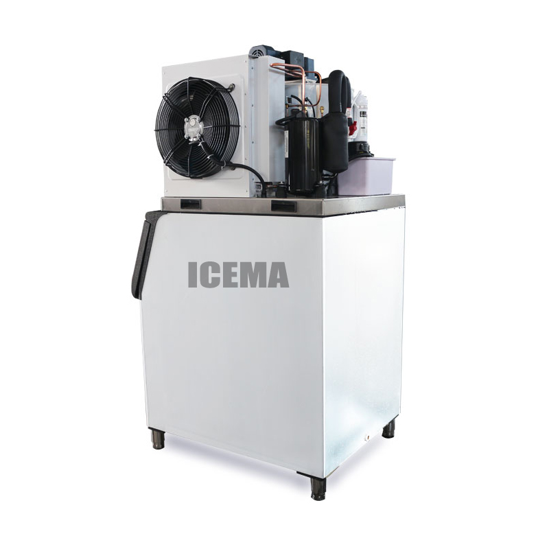 Commercial ICEMA 1T Industrial Flake Ice Machine with 2.1kw Refrigerating Capacity