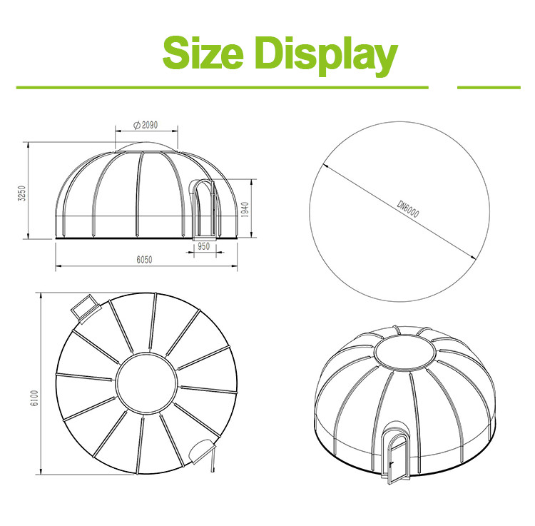 Customized Igloo Bubble Tent Strong Usability Picnic Bubble Tent