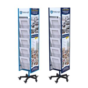 Bevis Polish Customizable Floor Standing Metal Ceramic Tiles Display Racks For