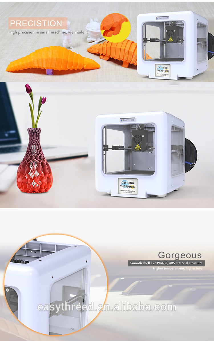 Easythreed fast speed portable entry level 3d printer with wifi function mickey