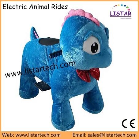 Blue Dragon Popular Children Rides Game Electrical Animal Ride on Toy Plush