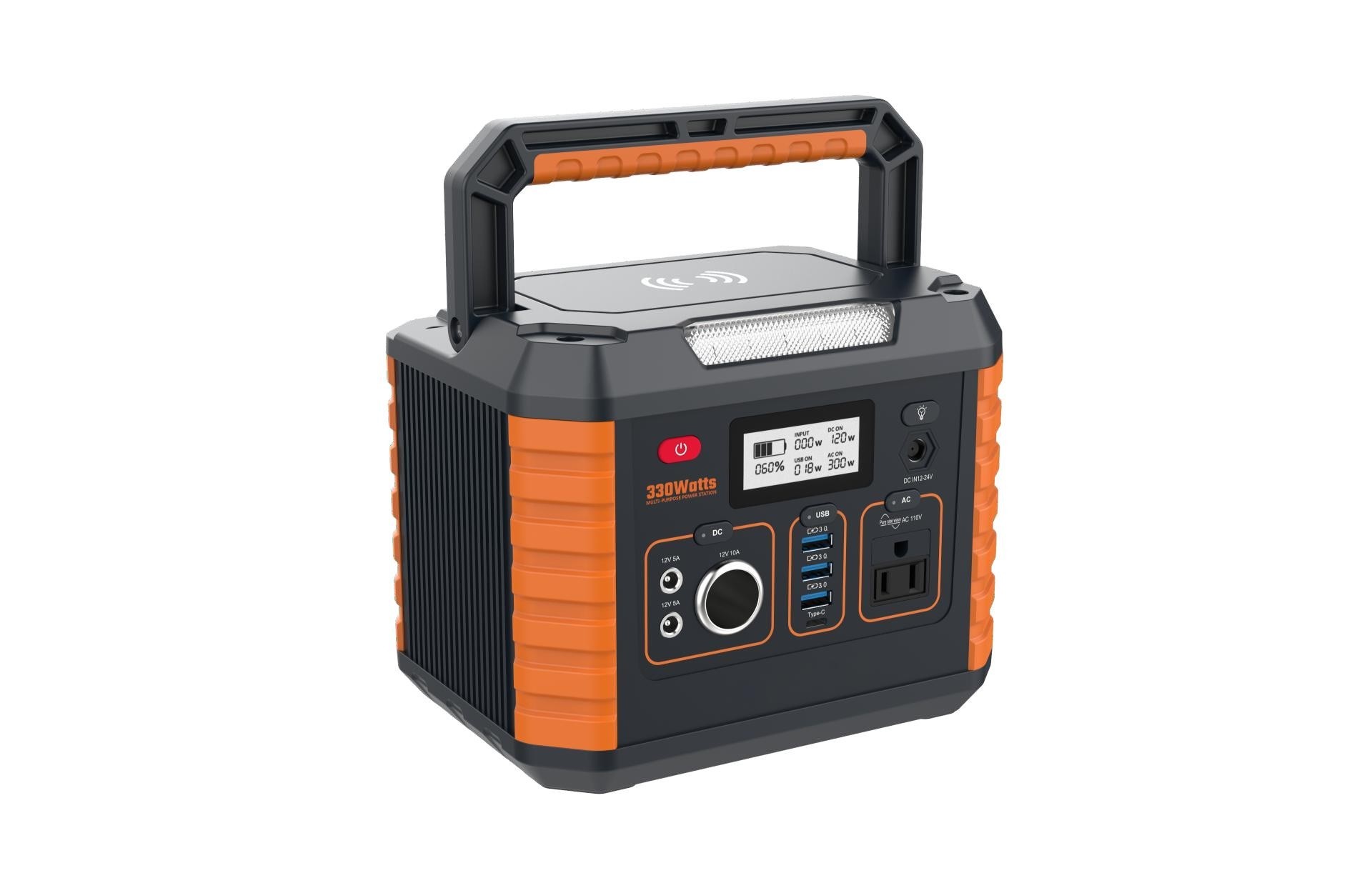 Herewin 288Wh Outdoor Portable Power Station MP330 Solar Charging Power 12-26V/4A