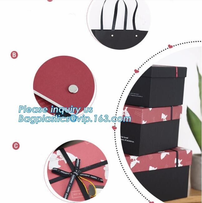 Flower carrier bag with different color customized pot plants kraft paper bag with handle,stamping logo fancy paper flow